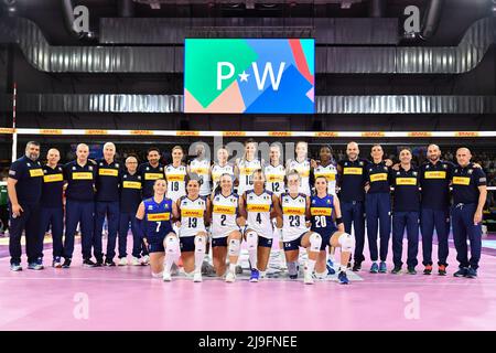 Florence, Italie. 22nd mai 2022. Team of Italy during Test Match - Women Italy vs Women Bulgarie, Volleyball Test Match à Florence, Italie, mai 22 2022 crédit: Independent photo Agency/Alay Live News Banque D'Images