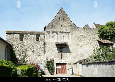 Mur avant de la friary Capuchin à Rapperswil, canton de Saint-Gall, Suisse Banque D'Images