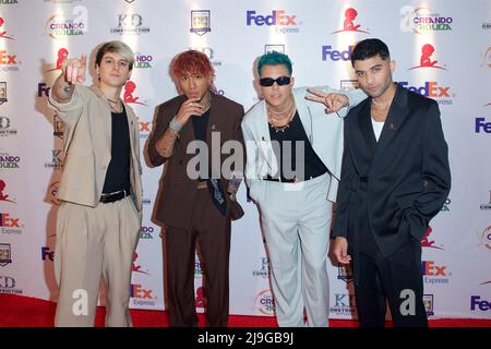 Miami, États-Unis d'Amérique. 21st mai 2022. MIAMI, le 21 mai : CNCO participe au Gala annuel FedEx et St. Jude Angels and Stars 20th à l'hôtel InterContinental le 21 mai 2022 à Miami, en Floride. (Photo par Alberto E. Tamargo/Sipa USA) crédit: SIPA USA/Alay Live News Banque D'Images