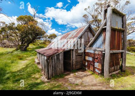 Wallace Hut près de Falls Creek en Australie Banque D'Images