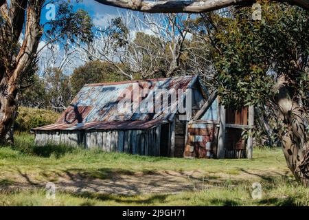 Wallace Hut près de Falls Creek en Australie Banque D'Images