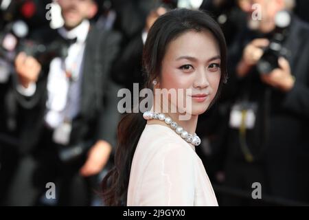 23 mai 2022, Cannes, Côte d'Azur, France: TANG WEI participe à la projection de la « décision de quitter » lors du Festival annuel du film de Cannes 75th (Credit image: © Mickael Chavet/ZUMA Press Wire) Banque D'Images