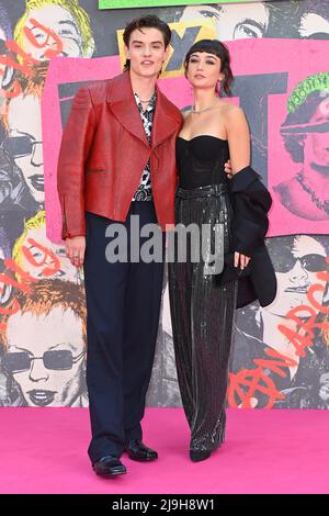 Londres, Royaume-Uni. 23 mai 2022. Louis Partridge arrivant à la première de Pistol, à l'Odeon Luxe, Leicester Square, Londres. Date de la photo: Lundi 23 mai 2022. Le crédit photo devrait se lire: Matt Crossick/Empics/Alamy Live News Banque D'Images