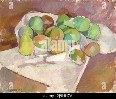 Art par Patrick Henry Bruce - Plums (1912) Banque D'Images