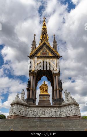 Prince Consort National Memorial (Princie Albert Memorial) à Kensington Gardens, Londres, Grande-Bretagne Banque D'Images