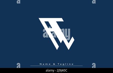 Lettres de l'alphabet initiales Monogram logo AC , CA Illustration de Vecteur