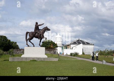 Kashino, Kushimoto, district de Higashimuro, Wakayama, Japon 2022/01/05 , Statue de Kemal Atatürk (ou autrement écrit comme Kamâl Atatürk, Mustafa Kem Banque D'Images