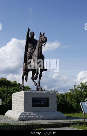 Kashino, Kushimoto, district de Higashimuro, Wakayama, Japon 2022/01/05 , Statue de Kemal Atatürk (ou autrement écrit comme Kamâl Atatürk, Mustafa Kem Banque D'Images