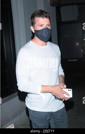 Célébrités dont Nicky Whelan et Frank Grillo vues à l'extérieur au restaurant Craig à Los Angeles, Californie avec: Ryan Phillippe où: Los Angeles, Californie, États-Unis quand: 28 mai 2021 crédit: Guillermo Proano/WENN Banque D'Images