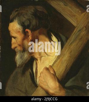 L'apôtre Saint Andrew peint par Jacob Jordaens Banque D'Images