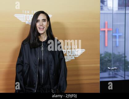 New York, États-Unis. 23rd mai 2022. Jennifer Connelly arrive sur le tapis rouge au Top Gun: Maverick New York projection à AMC Magic Johnson Harlem à New York le lundi 23 mai 2022. Photo de John Angelillo/UPI crédit: UPI/Alay Live News Banque D'Images