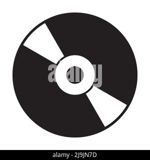 Symbole cd vectoriel d'icône de disque compact pour graphisme, logo, site Web, réseaux sociaux, application mobile, Illustration de l'interface utilisateur Illustration de Vecteur