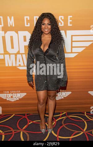 NEW YORK, NEW YORK - 23 MAI : Tashiana Washington participe à la projection de New York « Top Gun: Maverick » à AMC Magic Johnson Harlem le 23 mai 2022 à New York. Banque D'Images