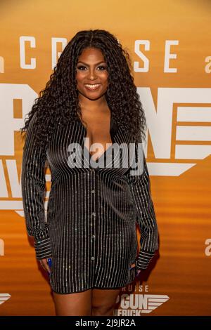 NEW YORK, NEW YORK - 23 MAI : Tashiana Washington participe à la projection de New York « Top Gun: Maverick » à AMC Magic Johnson Harlem le 23 mai 2022 à New York. Banque D'Images