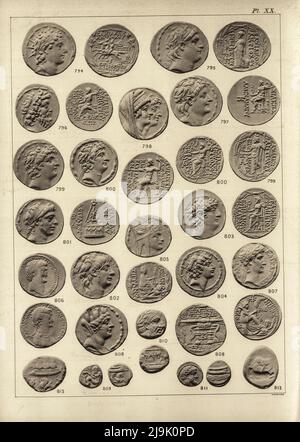 D'après le livre ' Greek coins and the parent cities ' de John Ward, et Sir George Francis Hill, Date de publication 1902 Publisher London, J. Murray Banque D'Images