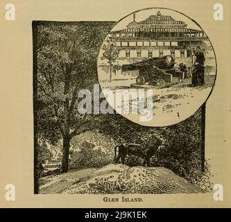 Glen Island 1889 du guide " illustre la ville et les environs de New York. Un guide descriptif des lieux d'intérêt ' par Charles W Hobbs, Date de publication 1889 Éditeur New York, C.W. Hobbs & co Banque D'Images