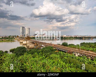 Vue aérienne du pont long bien. Banque D'Images