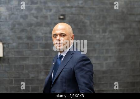 Londres, Royaume-Uni. 24th mai 2022. Sajid Javid, secrétaire à la Santé, arrive à une réunion du Cabinet au 10 Downing Street Londres. Crédit : Ian Davidson/Alay Live News Banque D'Images