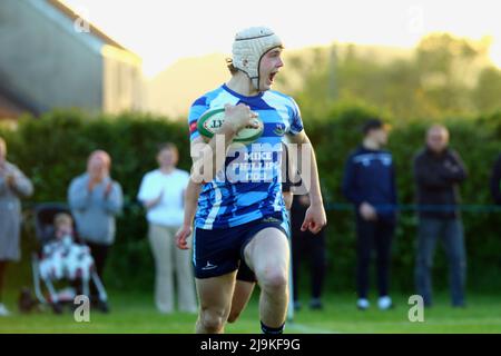 St efface RFC Youth v Burryport RFC Youth plate final 2022 Banque D'Images