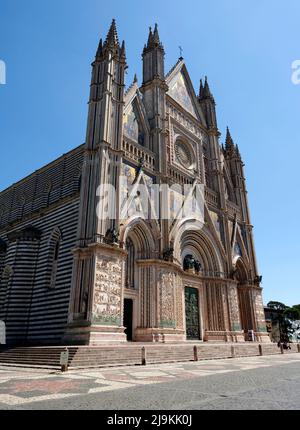 Orvieto (Terni), la facciata del Duomo Banque D'Images