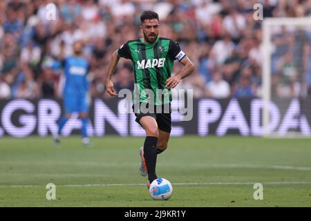 Sassuolo, Italie, 22nd mai 2022. Francesco Magnanelli de l'US Sassuolo pendant la série Un match au stade Mapei - Cittˆ del Tricolor, Sassuolo. Le crédit photo devrait se lire: Jonathan Moscrop / Sportimage Banque D'Images