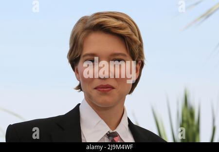 Cannes, France. 24th mai 2022. Lea Seydoux lors de l'appel photo "crimes of the future film" au Festival de Cannes 75th. Credit: Doreen Kennedy/Alamy Live News. Banque D'Images