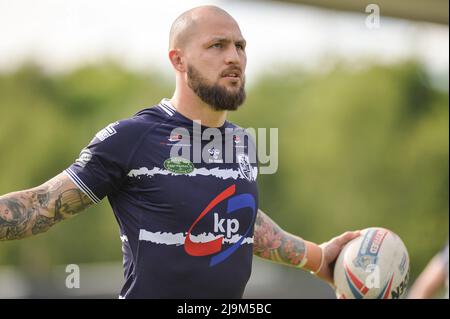 Featherstone, Angleterre - 21st mai 2022 - Luke Briscoe de Featherstone Rovers. Rugby League Betfred Championship Featherstone Rovers vs Whitehaven RLFC au Millenium Stadium, Featherstone, Royaume-Uni Dean Williams Banque D'Images