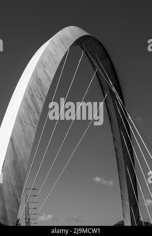 Glasgow Bridge noir et blanc Banque D'Images