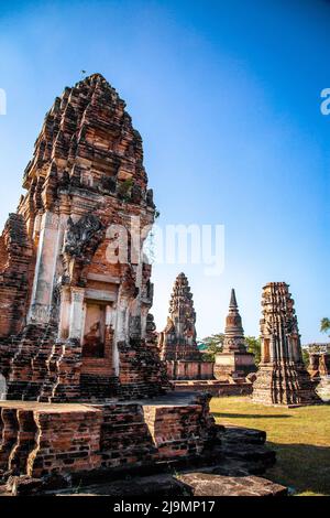 wat phrasi rattana mahathe, temple de la ruine à Lophuri, Thaïlande Banque D'Images