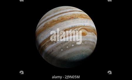 Jupiter, la plus grande planète du système solaire Banque D'Images