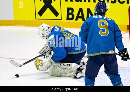 Helsinki, Finlande. 22nd mai 2022. (Kazakhstan) pendant le Championnat du monde de hockey sur glace - Kazakhstan vs Allemagne, Hockey sur glace à Helsinki, Finlande, mai 22 2022 crédit: Independent photo Agency/Alay Live News Banque D'Images