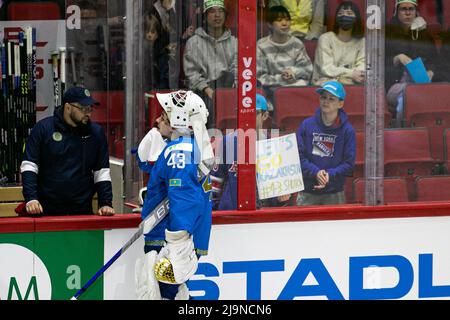 Helsinki, Finlande. 22nd mai 2022. (Kazakhstan) pendant le Championnat du monde de hockey sur glace - Kazakhstan vs Allemagne, Hockey sur glace à Helsinki, Finlande, mai 22 2022 crédit: Independent photo Agency/Alay Live News Banque D'Images