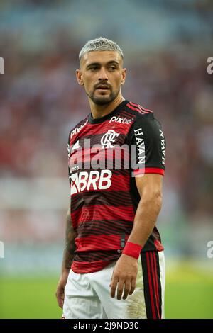 Arrascaeta de Flamengo pendant un match entre Flamengo et Goias dans le cadre du championnat brésilien 2022, Brasileirao au stade Maracana sur 21 mai, 20 Banque D'Images