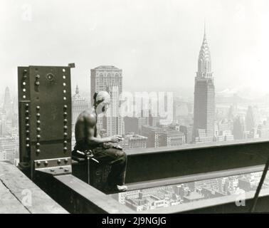 Lewis Hine - Photographie de construction - Empire State Building - années 1930 Banque D'Images