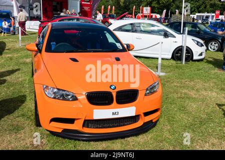 Wilton, Wiltshire, Royaume-Uni - août 10 2014 : une voiture de sport BMW M3 GTS au Wilton Classic and Supercar Show 2014 Banque D'Images