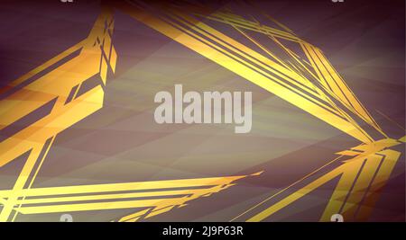 Arrière-plan abstrait vintage avec triangle créatif. Modèle graphique Banque D'Images