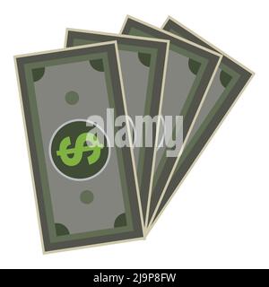 dollar money vector. sur fond blanc Illustration de Vecteur