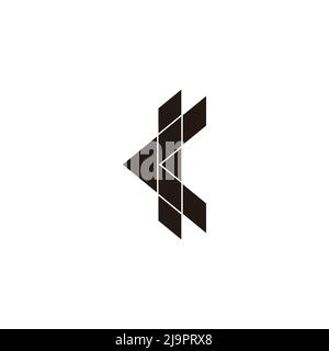 lettre k simple géométrique dessin propre logo vecteur Illustration de Vecteur