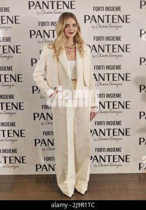 Talk pantene Live instagram rencontre avec Chiara Ferragni, Valeria Consorte et Danila de Stefano Banque D'Images