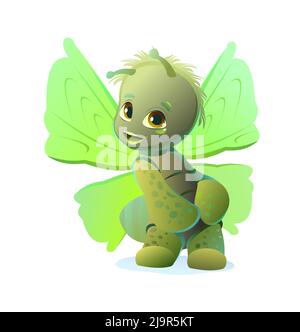 Timide Insect Colorful vector illustration d'un timide cartoon badger Image ...