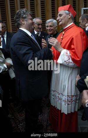 Vatican, Vatican. 24 mai 2022. Le cardinal Matteo Maria Zuppi est le nouveau président de la CEI (Conférence épiscopale italienne). Le cardinal italien Matteo Maria Zuppi lors des visites de courtoisie au Vatican le 05 octobre 2019. Crédit: Maria Grazia Picciarella/Alay Live News Banque D'Images