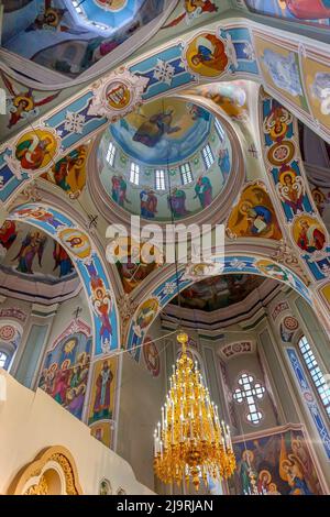 Monastère de Vydubychi, Kiev, Ukraine. Le monastère de Vydubychi est le plus ancien monastère orthodoxe de Kiev. Le monastère original a été créé dans le TH Banque D'Images