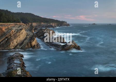 Parc national de Shore Acres, Oregon. Banque D'Images