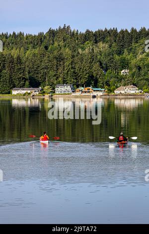 Poulsbo, État de Washington, États-Unis. Liberty Bay. Banque D'Images