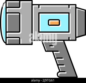 lanterne pour illustration vectorielle d'icône de couleur de chasse Illustration de Vecteur