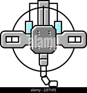 illustration vectorielle de l'icône de couleur de recouvrement de chasse Illustration de Vecteur