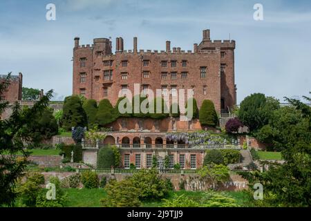 C'est le célèbre château de Powis qui est géré par la fiducie nationale.le château dans près de Welshpool Powys Mid Wales. Banque D'Images