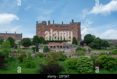 C'est le célèbre château de Powis qui est géré par la fiducie nationale.le château dans près de Welshpool Powys Mid Wales. Banque D'Images