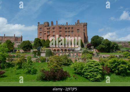 C'est le célèbre château de Powis qui est géré par la fiducie nationale.le château dans près de Welshpool Powys Mid Wales. Banque D'Images