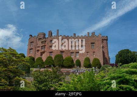 C'est le célèbre château de Powis qui est géré par la fiducie nationale.le château dans près de Welshpool Powys Mid Wales. Banque D'Images